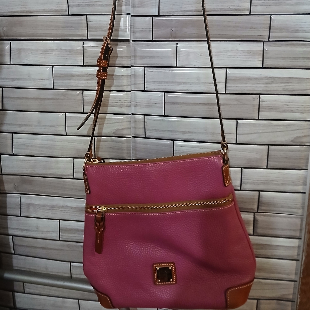 Dooney & Bourke Purple Crossbody Bag with Gold Hardware